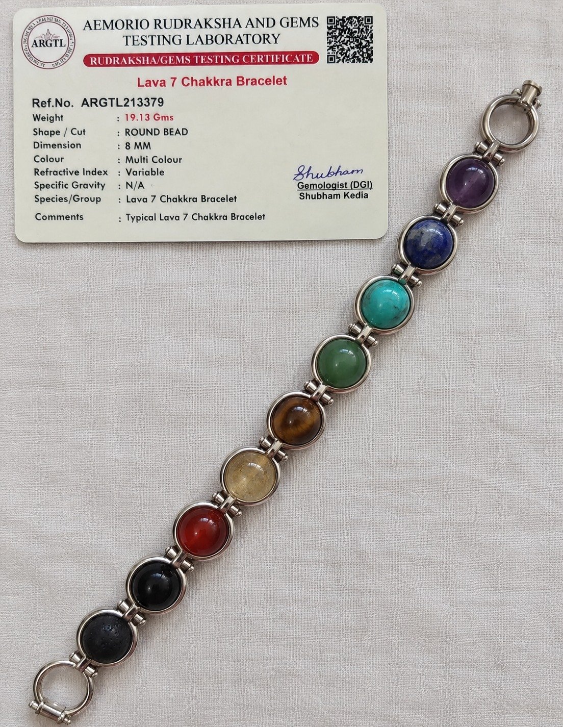 7 Chakra Chain Type Bracelet (ORDER and Get FREE 10 Minutes of consultation)